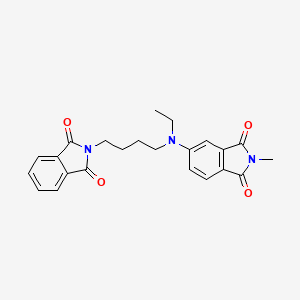 B2586293 5-[4-(1,3-Dioxoisoindol-2-yl)butyl-ethylamino]-2-methylisoindole-1,3-dione CAS No. 73819-87-1