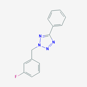 molecular formula C14H11FN4 B258633 2-(3-fluorobenzyl)-5-phenyl-2H-tetraazole 