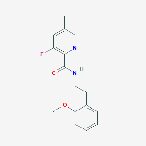 3-fluoro-N-[2-(2-methoxyphenyl)ethyl]-5-methylpyridine-2-carboxamide