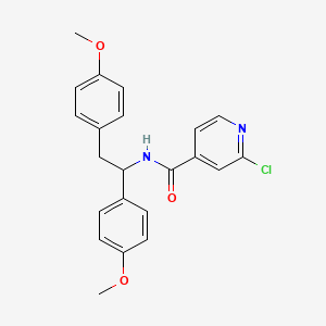 molecular formula C22H21ClN2O3 B2586378 N-[1,2-bis(4-methoxyphenyl)ethyl]-2-chloropyridine-4-carboxamide CAS No. 1043210-95-2