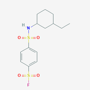 molecular formula C14H20FNO4S2 B2586381 4-[(3-Ethylcyclohexyl)sulfamoyl]benzenesulfonyl fluoride CAS No. 2305296-39-1