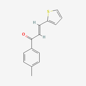molecular formula C14H12OS B2586388 4'-Methyl-3-(2-thienyl)acrylophenone CAS No. 6028-89-3; 69837-03-2