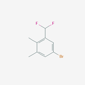 molecular formula C9H9BrF2 B2586405 5-Bromo-1-(difluoromethyl)-2,3-dimethylbenzene CAS No. 2166605-13-4