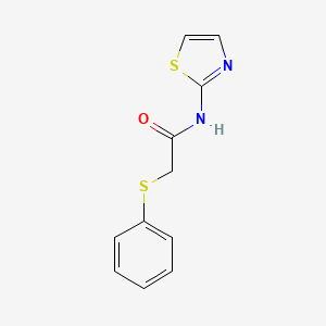 molecular formula C11H10N2OS2 B2586418 2-(phenylsulfanyl)-N-(1,3-thiazol-2-yl)acetamide CAS No. 380173-44-4