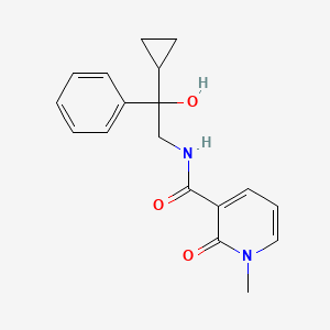 molecular formula C18H20N2O3 B2586427 N-(2-环丙基-2-羟基-2-苯乙基)-1-甲基-2-氧代-1,2-二氢吡啶-3-甲酰胺 CAS No. 1421508-32-8