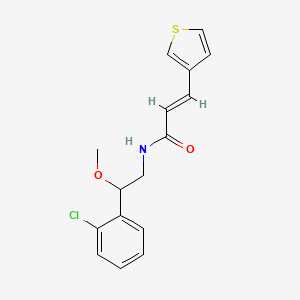 (E)-N-(2-(2-chlorophenyl)-2-methoxyethyl)-3-(thiophen-3-yl)acrylamide