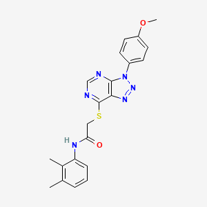 molecular formula C21H20N6O2S B2586462 N-(2,3-二甲基苯基)-2-((3-(4-甲氧基苯基)-3H-[1,2,3]三唑并[4,5-d]嘧啶-7-基)硫代)乙酰胺 CAS No. 863500-23-6