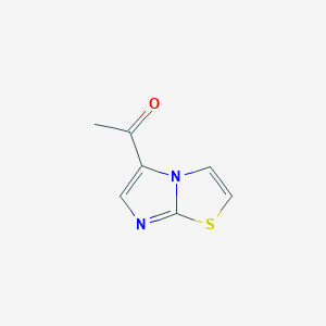 molecular formula C7H6N2OS B2586475 1-{Imidazo[2,1-b][1,3]thiazol-5-yl}ethan-1-one CAS No. 1369341-20-7