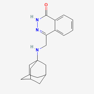molecular formula C19H23N3O B2586503 4-[(1-金刚烷基氨基)甲基]-1(2H)-酞嗪酮 CAS No. 339021-40-8