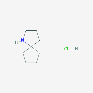 molecular formula C8H16ClN B2586509 1-Azaspiro[4.4]nonane hydrochloride CAS No. 1417567-64-6; 176-03-4