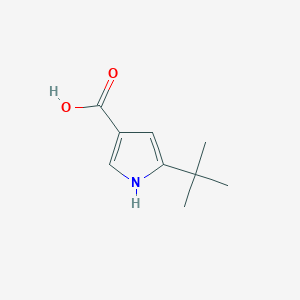 molecular formula C9H13NO2 B2586512 5-(叔丁基)-1H-吡咯-3-羧酸 CAS No. 1936030-87-3