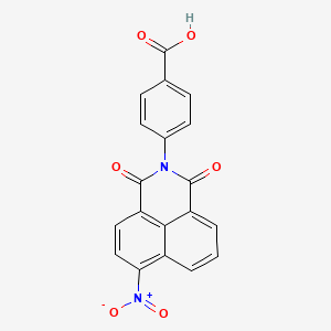 molecular formula C19H10N2O6 B2586515 4-(6-Nitro-1,3-dioxo-1H,3H-benzo[de]isoquinolin-2-yl)-benzoic acid CAS No. 202341-40-0
