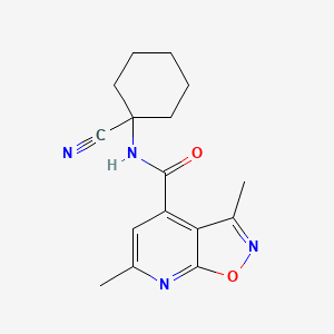 N-(1-Cyanocyclohexyl)-3,6-dimethyl-[1,2]oxazolo[5,4-b]pyridine-4-carboxamide