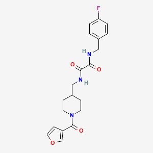 N1-(4-fluorobenzyl)-N2-((1-(furan-3-carbonyl)piperidin-4-yl)methyl)oxalamide