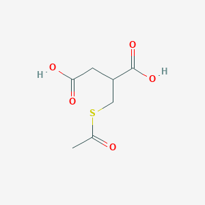 molecular formula C7H10O5S B2586550 2-[(乙酰硫代)甲基]丁二酸 CAS No. 192879-20-2