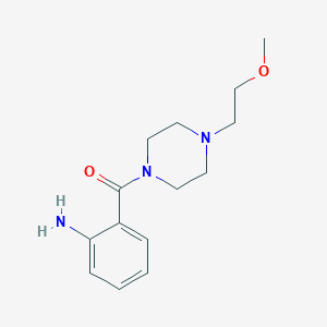 molecular formula C14H21N3O2 B2586558 2-{[4-(2-Methoxyethyl)piperazin-1-yl]carbonyl}aniline CAS No. 923200-87-7