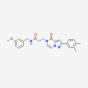 B2586583 3-[2-(3,4-dimethylphenyl)-4-oxopyrazolo[1,5-a]pyrazin-5(4H)-yl]-N-(3-methoxybenzyl)propanamide CAS No. 1326877-12-6