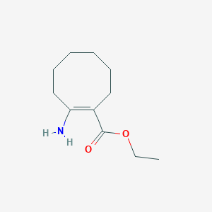 B2586592 Ethyl 2-aminocyclooct-1-ene-1-carboxylate CAS No. 56661-94-0
