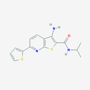 molecular formula C15H15N3OS2 B258660 3-amino-N-isopropyl-6-(2-thienyl)thieno[2,3-b]pyridine-2-carboxamide 