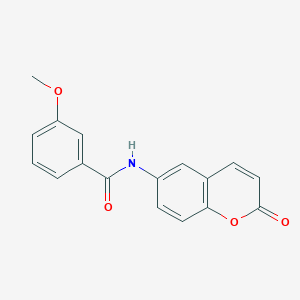 molecular formula C17H13NO4 B2586606 3-methoxy-N-(2-oxo-2H-chromen-6-yl)benzamide CAS No. 797777-73-2