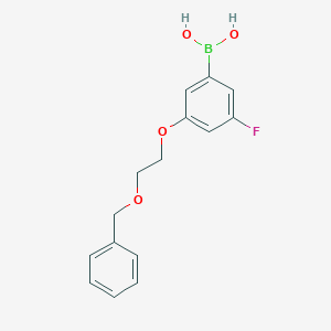 molecular formula C15H16BFO4 B2586622 3-[2-(Benzyloxy)ethoxy]-5-fluorophenylboronic acid CAS No. 2377606-07-8