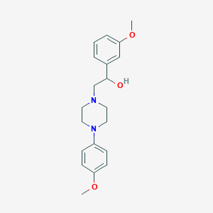 molecular formula C20H26N2O3 B2586640 1-(3-Methoxyphenyl)-2-(4-(4-methoxyphenyl)piperazin-1-yl)ethanol CAS No. 1251562-78-3