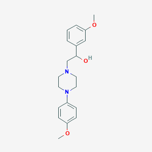 molecular formula C20H26N2O3 B2586640 1-(3-methoxyphenyl)-2-[4-(4-methoxyphenyl)piperazin-1-yl]ethan-1-ol CAS No. 1251562-78-3