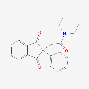 molecular formula C21H21NO3 B258665 2-(1,3-dioxo-2-phenylinden-2-yl)-N,N-diethylacetamide 