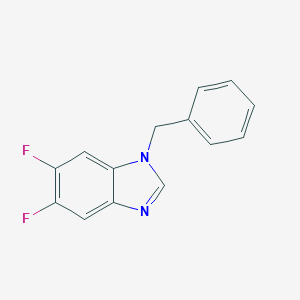 molecular formula C14H10F2N2 B258666 1-benzyl-5,6-difluoro-1H-benzimidazole 
