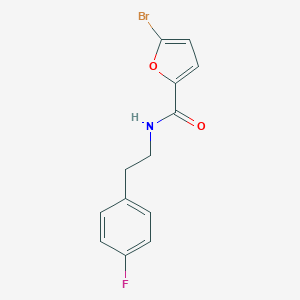 molecular formula C13H11BrFNO2 B258670 5-bromo-N-[2-(4-fluorophenyl)ethyl]-2-furamide 