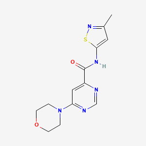 molecular formula C13H15N5O2S B2586716 N-(3-甲基异噻唑-5-基)-6-吗啉并嘧啶-4-甲酰胺 CAS No. 1903912-76-4
