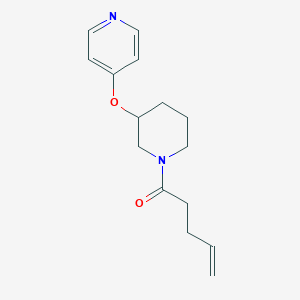 molecular formula C15H20N2O2 B2586725 1-(3-(吡啶-4-yloxy)哌啶-1-yl)戊-4-烯-1-酮 CAS No. 2034525-51-2