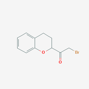 molecular formula C11H11BrO2 B2586779 2-Bromo-1-(chroman-2-YL)ethanone CAS No. 115749-41-2