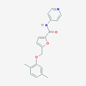 molecular formula C19H18N2O3 B258678 5-[(2,5-dimethylphenoxy)methyl]-N-(4-pyridinyl)-2-furamide 