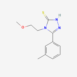 4-(2-methoxyethyl)-5-(3-methylphenyl)-4H-1,2,4-triazole-3-thiol