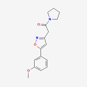 2-(5-(3-Methoxyphenyl)isoxazol-3-yl)-1-(pyrrolidin-1-yl)ethanone