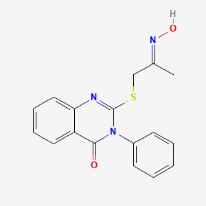 (E)-2-((2-(hydroxyimino)propyl)thio)-3-phenylquinazolin-4(3H)-one