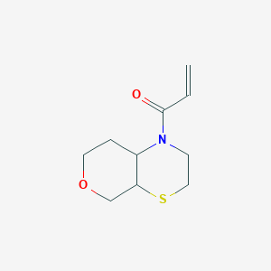 B2586815 1-(3,4a,5,7,8,8a-Hexahydro-2H-pyrano[3,4-b][1,4]thiazin-1-yl)prop-2-en-1-one CAS No. 2174151-64-3