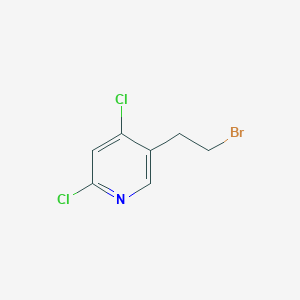 molecular formula C7H6BrCl2N B2586833 5-(2-Bromoethyl)-2,4-dichloropyridine CAS No. 2228430-48-4