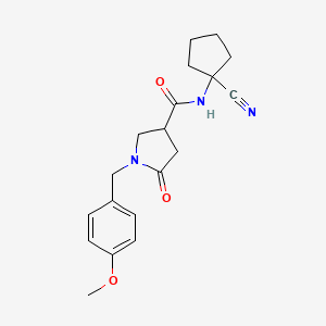 N-(1-cyanocyclopentyl)-1-[(4-methoxyphenyl)methyl]-5-oxopyrrolidine-3-carboxamide