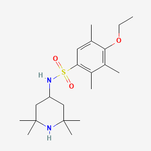 4-ethoxy-2,3,5-trimethyl-N-(2,2,6,6-tetramethylpiperidin-4-yl)benzenesulfonamide