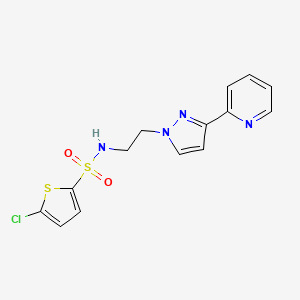 5-chloro-N-(2-(3-(pyridin-2-yl)-1H-pyrazol-1-yl)ethyl)thiophene-2-sulfonamide