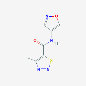 N-(isoxazol-4-yl)-4-methyl-1,2,3-thiadiazole-5-carboxamide