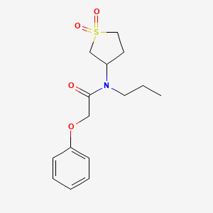 molecular formula C15H21NO4S B2586879 N-(1,1-dioxidotetrahydrothiophen-3-yl)-2-phenoxy-N-propylacetamide CAS No. 874191-06-7