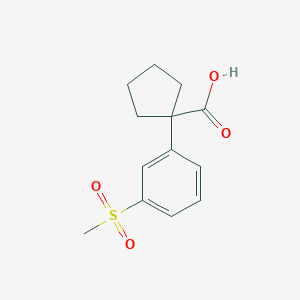 1-[3-(Methylsulfonyl)phenyl]cyclopentanecarboxylic Acid