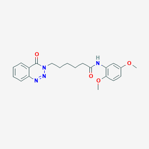 N-(2,5-dimethoxyphenyl)-6-(4-oxo-1,2,3-benzotriazin-3-yl)hexanamide