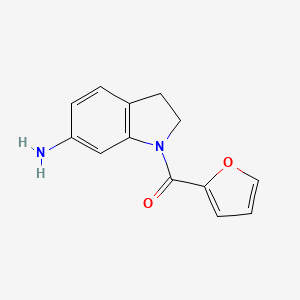 molecular formula C13H12N2O2 B2586904 1-(2-Furoyl)indolin-6-amine CAS No. 927996-98-3