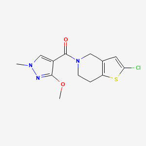 (2-chloro-6,7-dihydrothieno[3,2-c]pyridin-5(4H)-yl)(3-methoxy-1-methyl-1H-pyrazol-4-yl)methanone