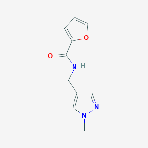 molecular formula C10H11N3O2 B258691 N-[(1-methyl-1H-pyrazol-4-yl)methyl]furan-2-carboxamide 