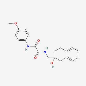molecular formula C20H22N2O4 B2586914 N1-((2-hydroxy-1,2,3,4-tetrahydronaphthalen-2-yl)methyl)-N2-(4-methoxyphenyl)oxalamide CAS No. 1421529-55-6